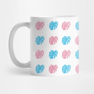 Monstera Deliciosa Leaves - Trans Pride Mug